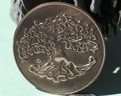 Tree of Life Disc Blank 42mm Enameling Soldering Stamping Pendant Blank, Supplies - 2 Pieces