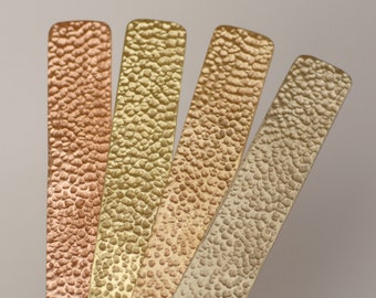 Hammered Cuff Strip Bracelet Blanks - 2 Pieces DIY Bracelet 3/4 inch by 6 inch long