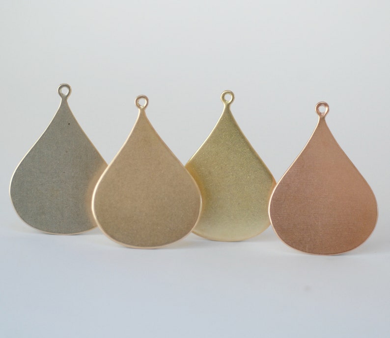 Copper Blanks Arabic Teardrop Earring Shape Blanks for Etsy