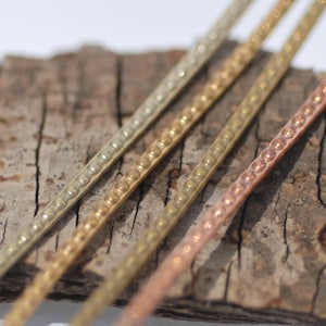 Tiny Ring Stock Wire with Dot Pattern 1.5mm 3 Feet patterned gallery wire