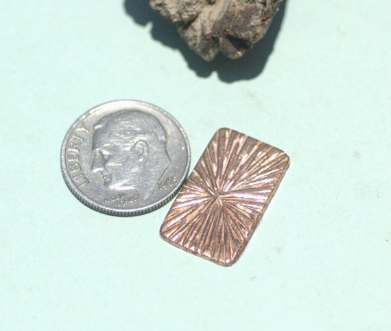 5 OFFSET RECTANGLE Stamping Enameling Blank Aluminum Brass Bronze Copper Nickel