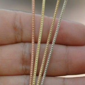 Patterned gallery wire, fine dainty, tiny dots Shank 1.2mm 3 Feet copper, brass, bronze, nickel silver