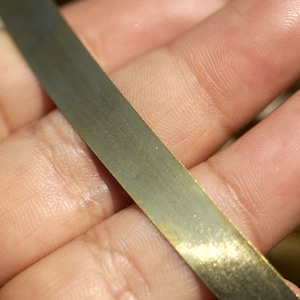 Brass Bezel Wire - Handmade - 8mm wide - 30g - 3 feet length