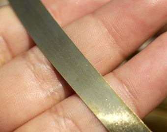 Brass Bezel Wire - Handmade - 8mm wide - 30g - 3 feet length