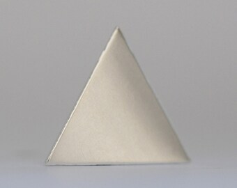 Sterling silver Triangle 25mm 20g 22g 24g metal blanks for making jewelry - 2 pieces