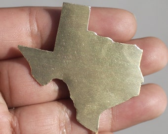 Texas State Blanks Cutout for Metalworking Stamping Texturing Blank Variety of Metals, Jewelry Supplies - 4 Pieces