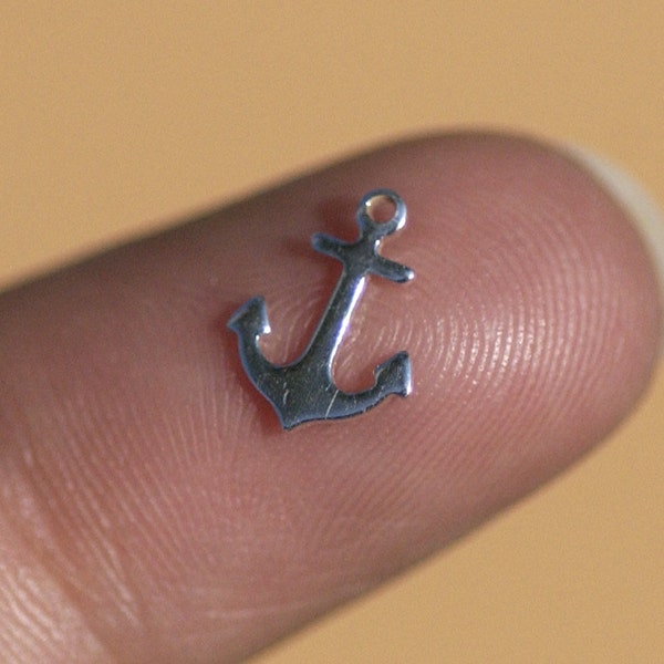 My MOST Super Tiny Boat's or Ship's Anchor with Hole Blank Cutout for 24g DIY Jewelry Soldering Stamping Texturing Blanks Mini shape