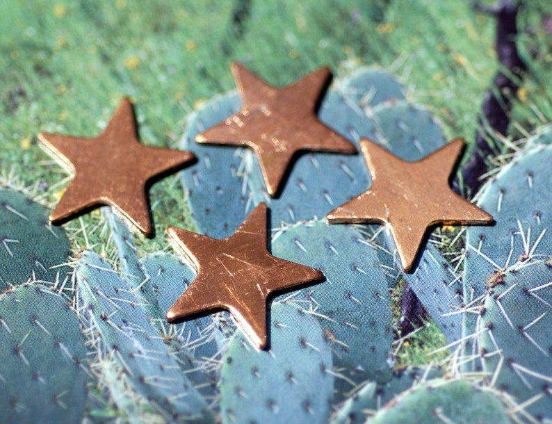 Copper Stars 17mm for Enameling Stamping Texturing Soldering Etsy