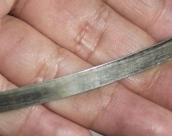 Nickel Silver Bezel Wire - Handmade - 6mm wide - 24 Gauge - 10 feet length