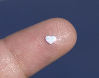 My MOST Tiny Chubby II Heart Blank Cutout for 24g Metalworking Soldering Blanks Stamping Texturing Variety of Metals