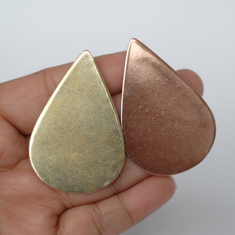 Large Pointed Teardrop 51mm X 34mm Metal Blanks for Making Etsy