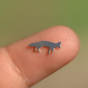 Meine MOST Super kleine realistische Foxy Fuchs Rohling Metall Ausschnitt für 24g DIY kleine Rohlinge für die Schmuckherstellung Miniformen, Zubehör von VersorgungDiva