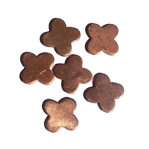 Flower 12.5mm 20g Blank Shape solid Copper for enameling