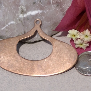 Copper Arabic Hoops: 26G Jewelry Making Charms - 4 Pieces