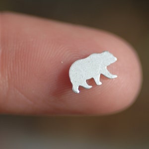 My MOST Super Tiny Realistic Bear Blank Metal Cutout for 24g DIY Tiny Blanks for Jewelry Making Mini shapes, Supplies by SupplyDiva
