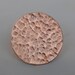 Pure Copper Blanks Hand Hammered Disc with Hole 26G 24G 22G 30mm 