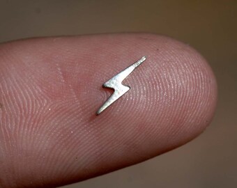 My MOST Tiny Lightning Bolt I Blank Cutout 24g Ring Soldering, Earring Decorations, Collage forms, Pendant embellishment, DIY crafts