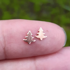 Mini pezzi grezzi per albero di pino natalizio in metallo più piccolo, 5 pezzi