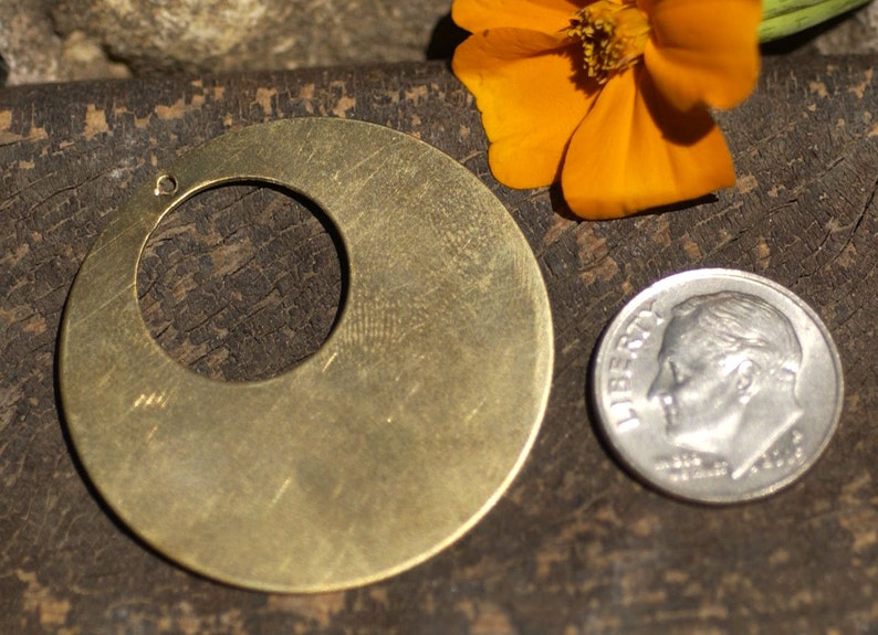 Bronze or Brass or Copper or Nickel Silver Hoops 35mm 26G for Etsy