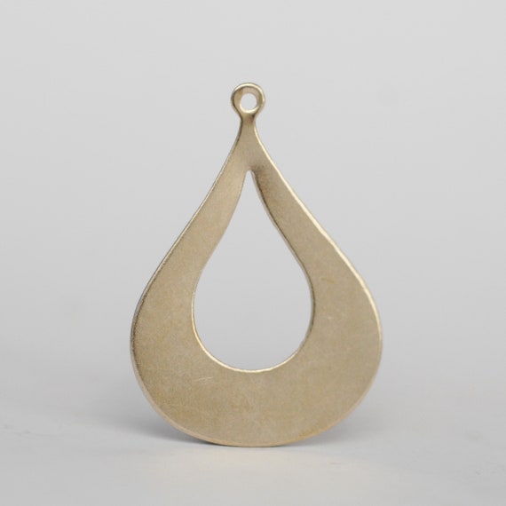 Nickel Silver Blank Arabic Earring 24g Shape Cutout for hand stamping