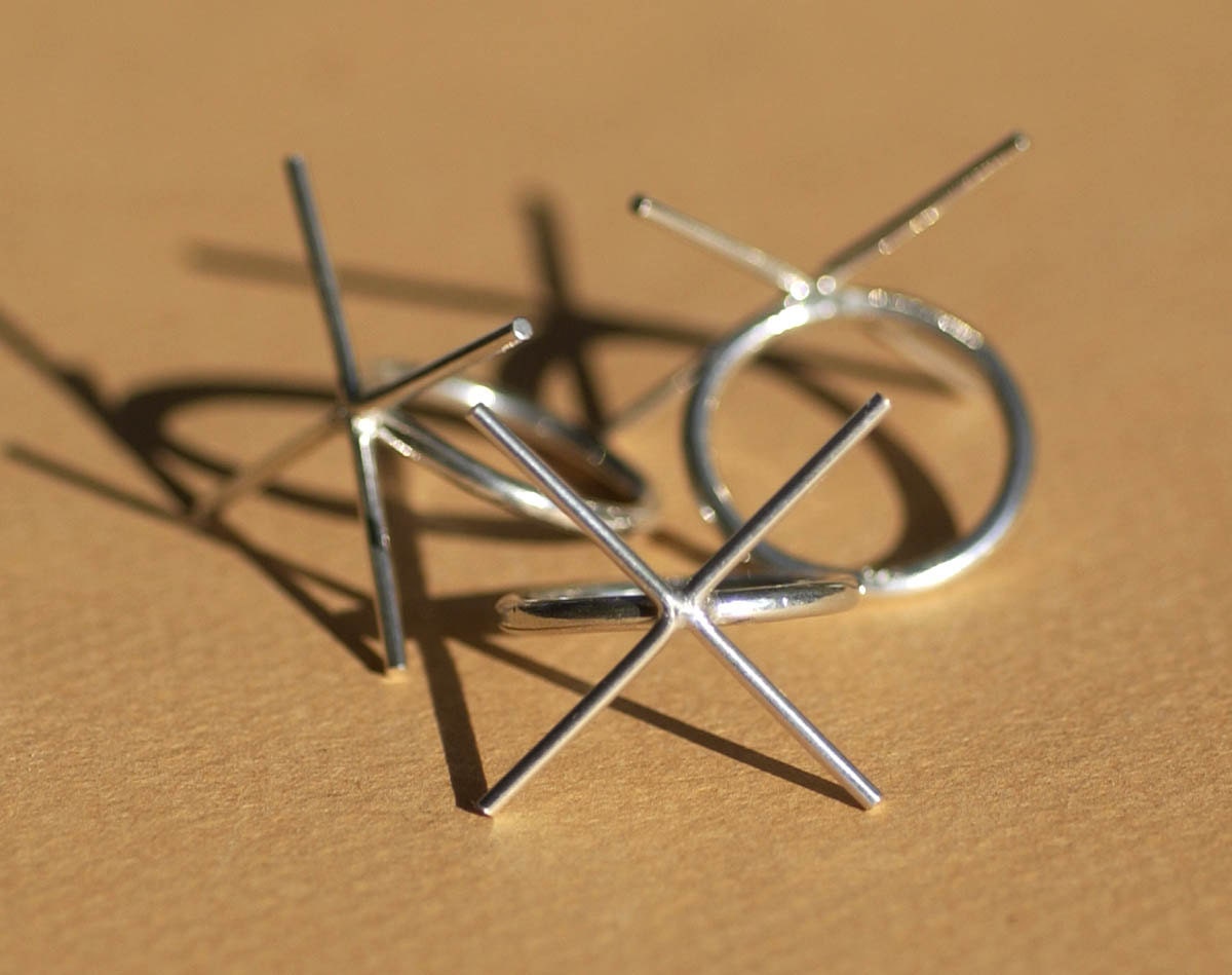 Ring Blanks Sterling Silver Handmade Claw Ring Round Wire Etsy