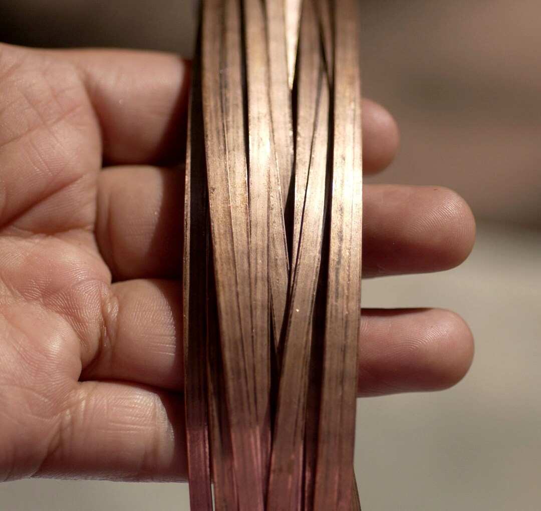 Copper Bezel Wire - Handmade - 3mm Wide - 26 Gauge - 4 Foot Length - Etsy