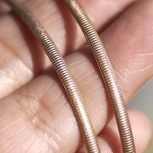 Simple minimalist ring wire Caterpillar lines 2.7mm 4 Feet Patterned wire for making rings