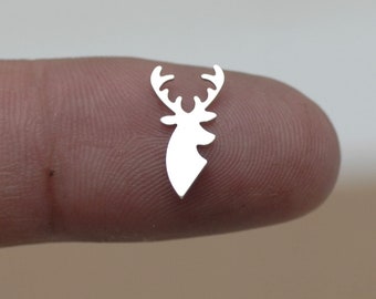 My MOST Tiny Deer Head Blank Cutout for 24g Metalworking Soldering Stamping Texturing Blanks