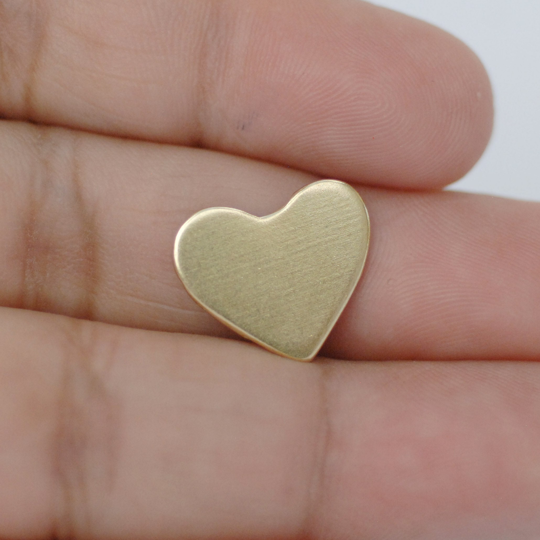 Small Classic Heart 15mm X 13mm Metal Blanks for Making