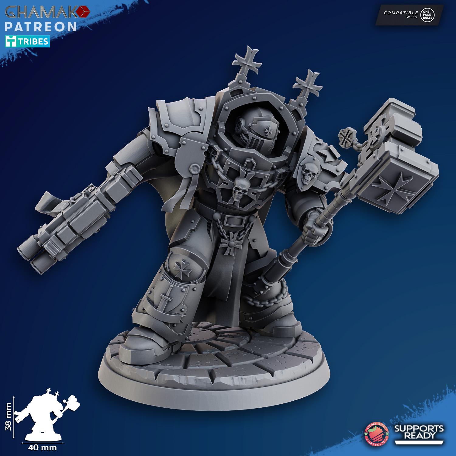 Warhammer 40k personnage Capitaine space marine armure terminator sur