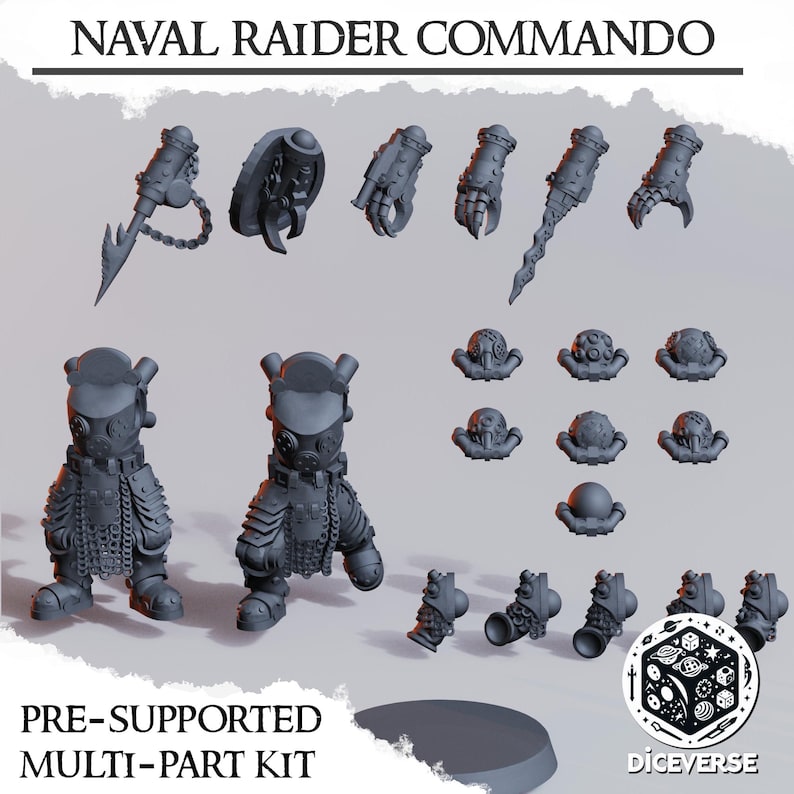 Naval Commando, Trench War Miniatures, Naval Raiding Party Proxys ...