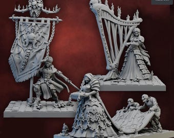 Vampire Wives, undead necromancer army, undead thrall, multipart kit, Azrakan Wives