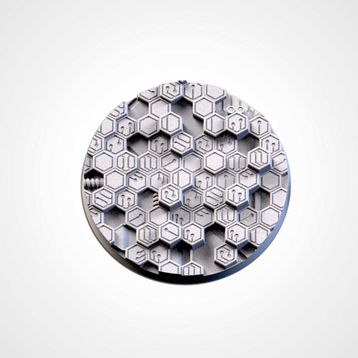 thumbnail interactive-video image 1 of Knights Of Lunar 90x52mm Oval Model Bases - Unpainted, For Warhammer 40K, Age Of Sigmar, D&D 1 of 6