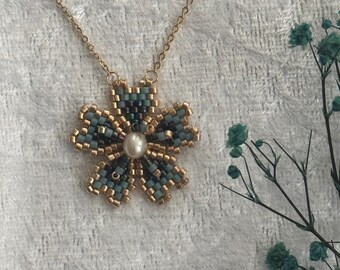 Bohemian Beaded Necklace-Handmade Statement Jewelry