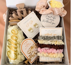 Caja de propuesta para damas de honor, regalo personalizado para damas de honor, caja de regalo para damas de honor, regalo para la dama de honor principal, caja de regalo para la fiesta nupcial, regalos personalizados