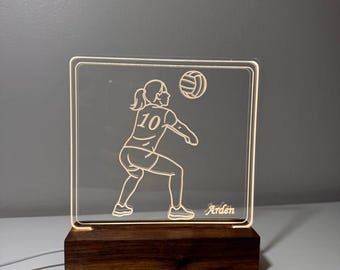 Personalized Hobby & Sports Night Light: Custom Kids Room Decor