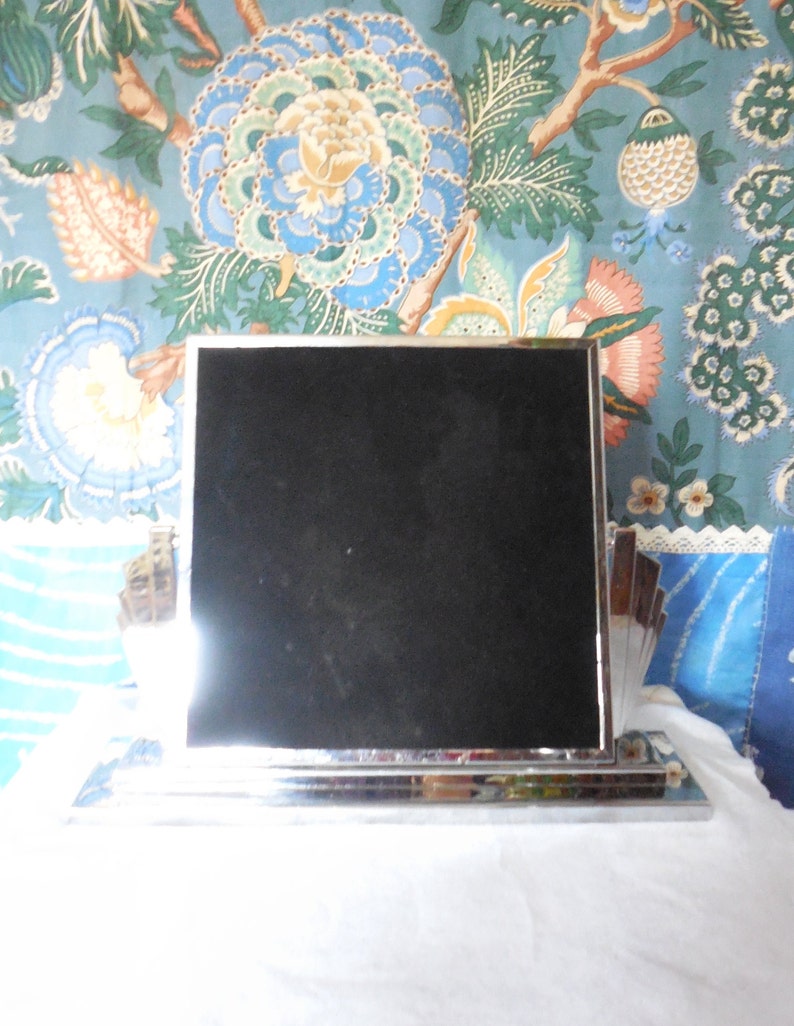 Vintage Silver Dressing Table Mirror Silver Vanity Mirror Etsy