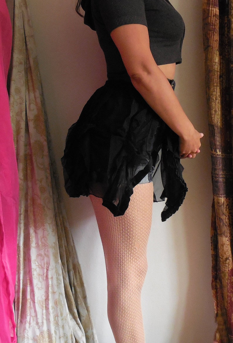Beach bustle skirt Side slit skirt Mesh Layering Skirt Overskirt or underskirt Swimsuit coverup