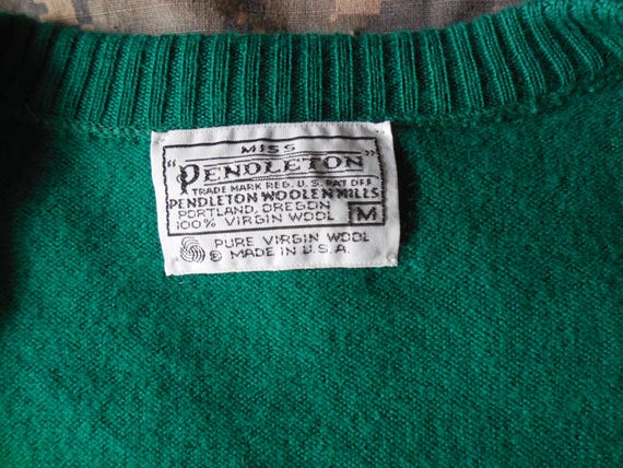 Miss Pendleton Button-up Wool Sweater * Size M * … - image 3