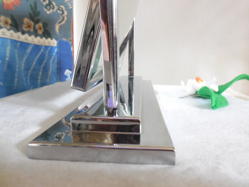 Vintage Silver Dressing Table Mirror Silver Vanity Mirror Etsy