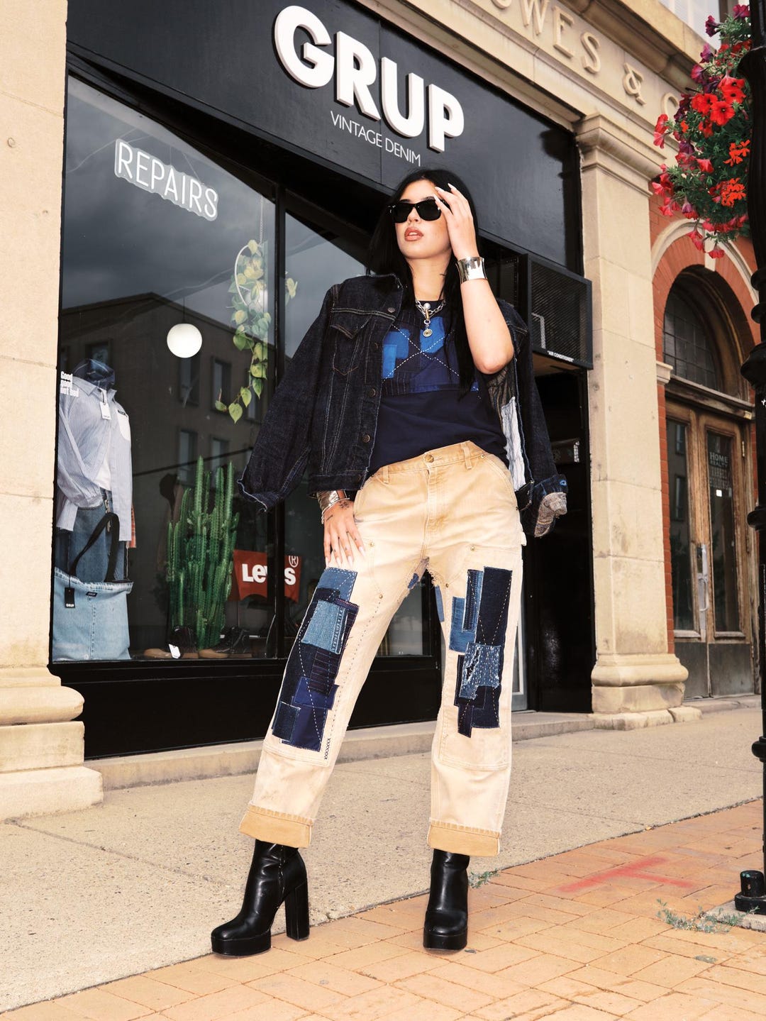 パンツ Carhartt Boro Repaired Duck Painter KAMIYA カミヤ SS25 BORO PAINTER PANTS / GRY - NUBIAN