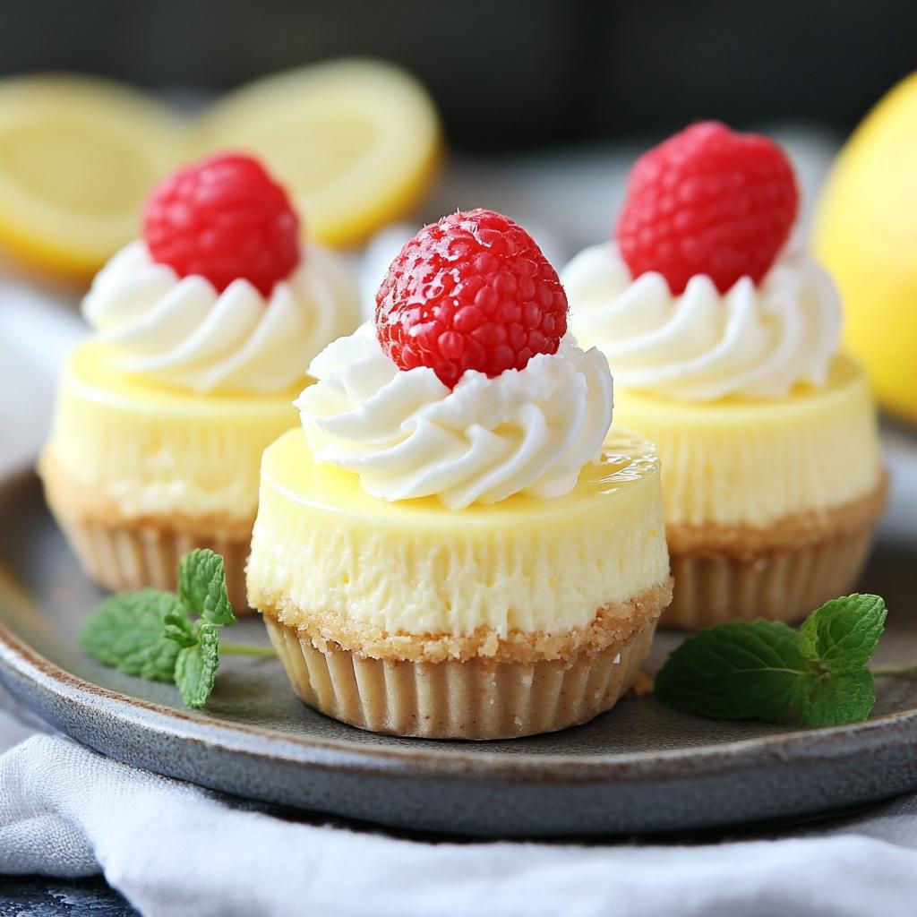Mini Lemon Cheesecakes