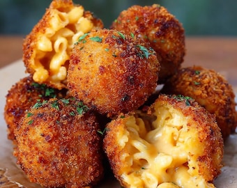Krispigt friterade Mac and Cheese-bollar