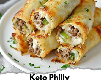 Keto Philly Cheesesteak Roll Ups