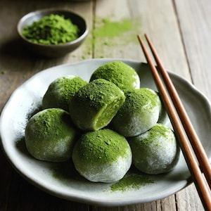 Matcha Mochi Bites Recipe, Chewy Green Tea Treat, Easy Japanese Dessert (Digital PDF)