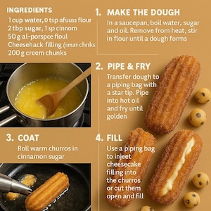 Cheesecake Cookie Dough Churros