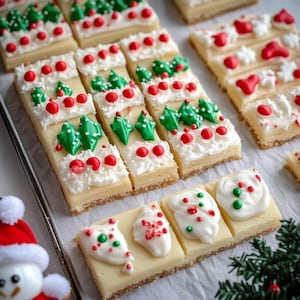 Può includere: Assortimento di biscotti di zucchero a tema natalizio decorati con glassa rossa e verde. I biscotti sono disposti su una superficie bianca con uno sfondo grigio.
