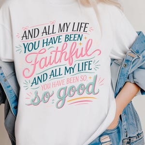 And all my life you have been faithful, Coquette All my life you have been faithful bright color PNG, Goodness of God png, Coquette Bow png