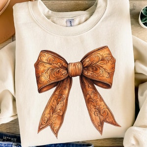 Cowgirl Leather Bow, Howdy Western Clipart (PNG)