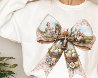 He Is Risen Easter PNG, Christian Bible Verse, Retro Sublimation (Digital Download)